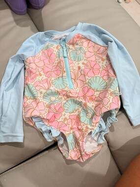 Caden Lane Seashell Swimsuit Bathing Suit